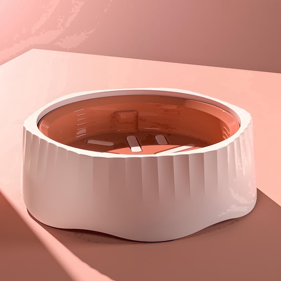 ASTOTSELL Feeder Slow Bowl – Slows Fast Eaters, Can Aid Digestion, Holds 2 Cups Dry or Wet Food, Non-Slip, No BPA, Small to Medium Dogs & Cats - Coral Powder