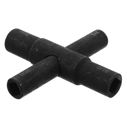 OUNONA Nut Pipe Wrench Water Key Set 7.80X7.80X1.60CM Black