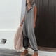 thumbnail image 5 of Mono sin mangas con capucha para mujer: tirantes ajustables, pierna ancha, bolsillos, informal/de viaje, cierre con botones (tallas S-XXXL), 5 of 7