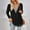 Black, variant on Women's V Neck Lace Solid Color Loose T Shirt Top For Women Womens Summer Tunics Technical Shirts Women Women's T Shirt Short Sleeve Exercise Shirts Women Shirts Women Loose Fit Long Sleeve Shirt