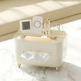 thumbnail image 1 of Rectangular Tissue Cover Organizer with Removable Compartments for Remote Control Storage, 1 of 5
