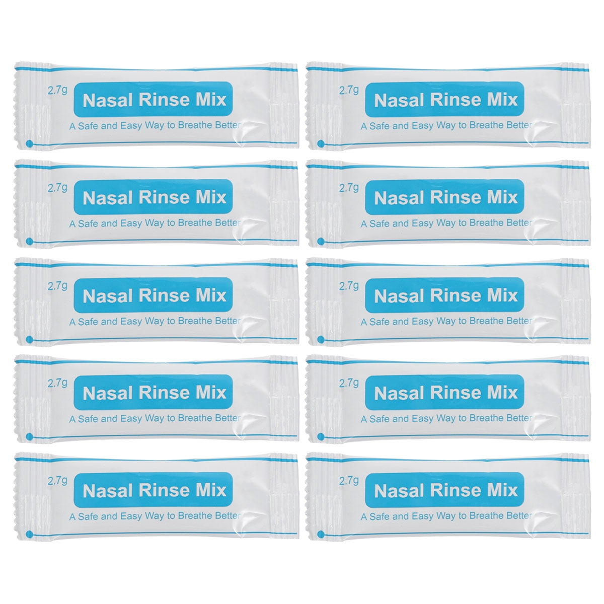 1 Box of 40PCS Nasal Rinse Salt Packets Instant Nasal Wash Salt Rinse Mix