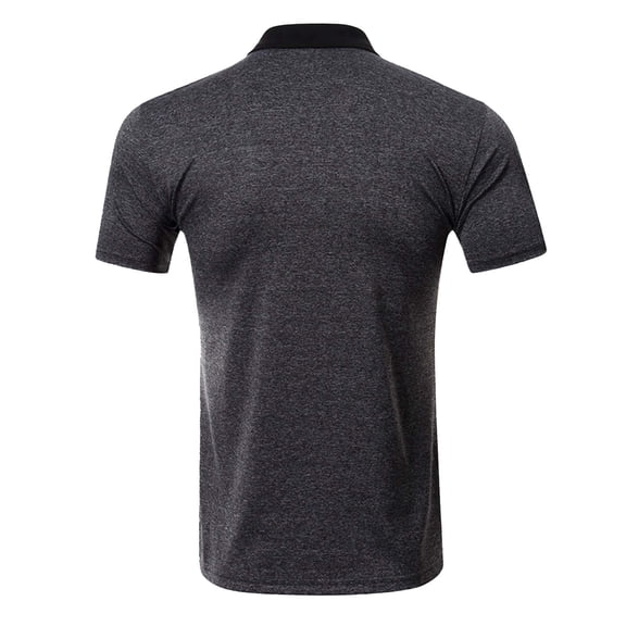 JTieacloth Night Shirt Men's Lapel Solid Color Business Casual Loose Short Sleeved T Shirt