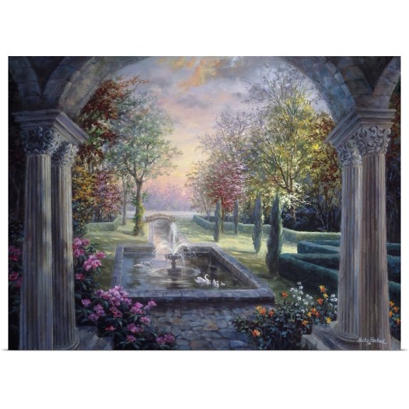 Great BIG Canvas | Rolled Nicky Boehme Poster Print entitled Soulful Mediterranean Tranquility
