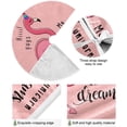 thumbnail image 2 of GZHJMY Flamingo Christmas Tree Skirt Home Decoration Large Round Christmas Tree Skirt for Holiday Party Home Christmas Day Ornaments, 35.4", 2 of 6