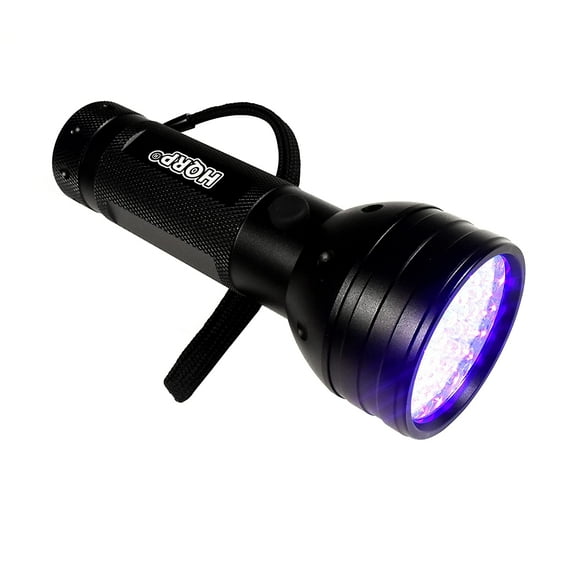 HQRP 390 nM 51 UV LED Ultraviolet Saliva / Sperm Identification Flashlight / Blacklight