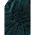 thumbnail image 6 of Yuemengxuan Plus Size Women One Piece Dress, Sexy Deep V Neck Long Dress Waist Belt Long Sleeve, 6 of 8