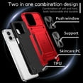 thumbnail image 5 of SaniMore for Motorola Moto G Stylus 5G Stand Case, Slide Camera Cover 360 Degree Rotating Kickstand Magnetic Car Mount Hybird Tri-layer Rugged Shell Military-grade Shockproof Anti-drop Cover, Red, 5 of 10