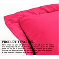 thumbnail image 4 of Standard Pillow Shams, Set of 2, 100% Brushed Microfiber, Soft and Cozy, Wrinkle, Fade, Stain Resistant, Standard, Magenta, 4 of 6