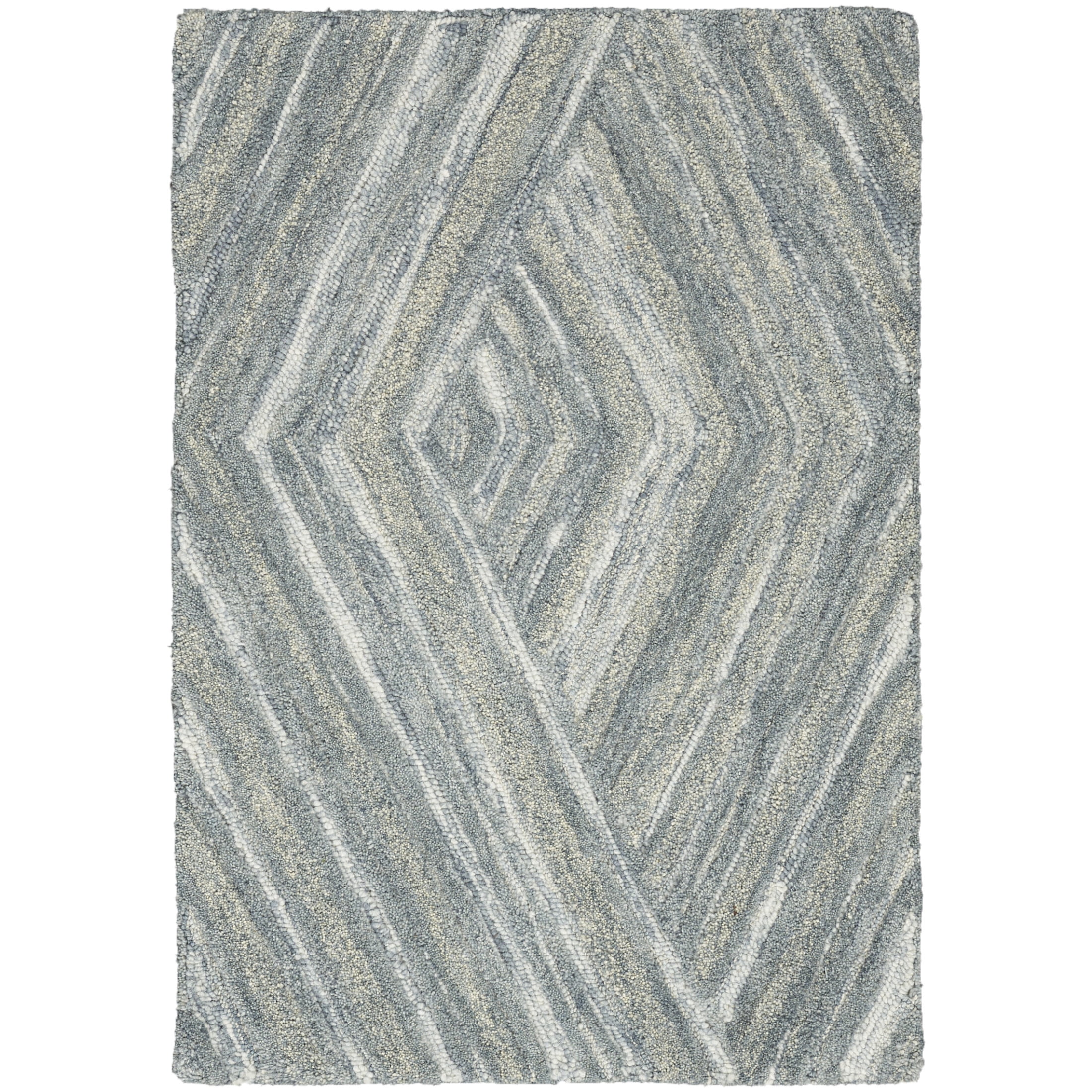 Nourison Graceful 3'9" x 5'9" Blue Modern Indoor Rug
