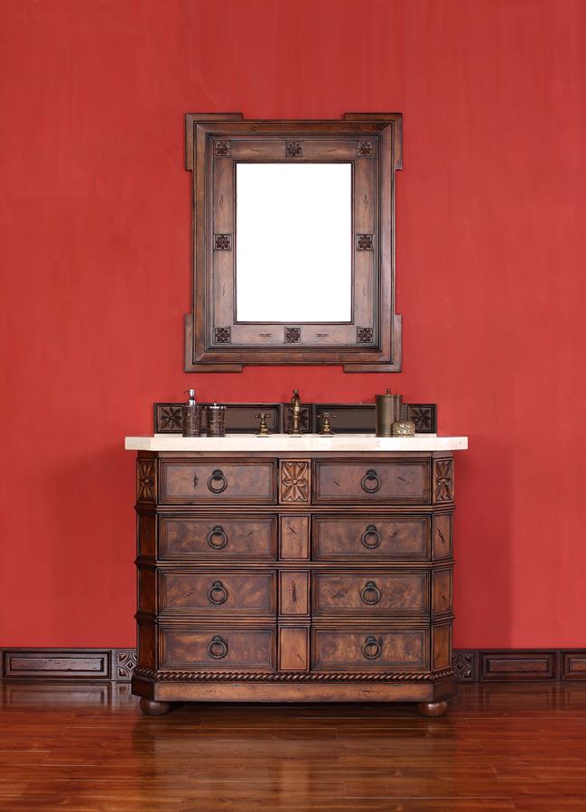 James Martin Regent 42" Single Vanity In English Burl (Galala