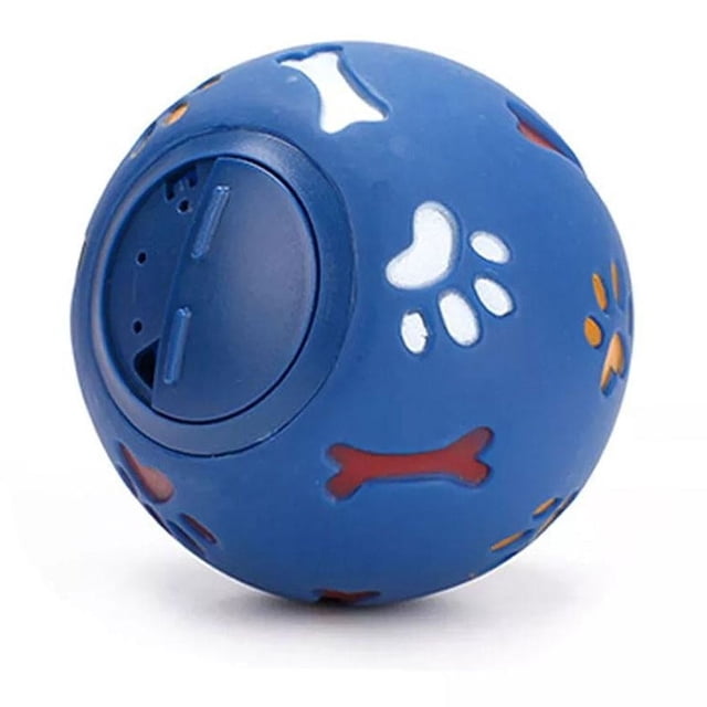 Juguete rompecabezas para perros y mascotas, divertido y resistente, con forma de pelota de premios, dispensador interactivo de comida mental H7G4