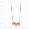 thumbnail image 2 of 14K Rose Gold Ropa Diamond Cut Beads W/ 2in Ext Necklace 16 Inch, 2 of 2