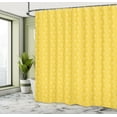 thumbnail image 4 of Ambesonne Tulip Shower Curtain, Yellow Monochrome Flowers, 69"Wx70"L, Mustard White, 4 of 4