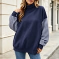 thumbnail image 2 of Azrian Women’s Color Block Sweatshirt,Ladies Contrast Sleeve Pullover Sizes S-3XL, 2 of 5