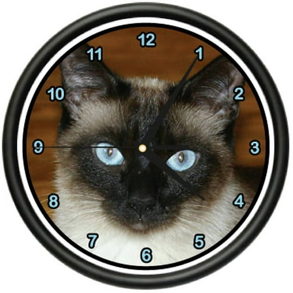 SIAMESE CAT Wall Clock cats kitten owner breeder gift