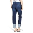 thumbnail image 2 of Hudson Womens Tally Deep Cuff Cropped Jeans, Blue, 26, 2 of 3
