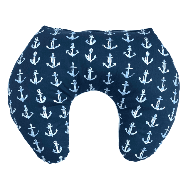 Oreiller Ergonomique d'Allaitement à Ancres Bleu Marine, #1pcs033fp