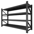 thumbnail image 5 of Fesbos 5000LBS Steel Heavy Duty 4-Tier Garage Shelving Unit, 71"W*24"D*70"H, Adjustable Metal Storage Rack Shelves for Garage, Basement, Warehouse, Industrial Organization, 5 of 9