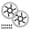 Black, variant on BUCKLOS RT58 2PC Bike Disc Brake Rotors with 12 Bolts,140mm 160mm 180mm 203mm MTB Stainless Steel Bicycle Brake Rotor Fit for Mountain Bikes, Road Bikes, BMX (M5 Screws)