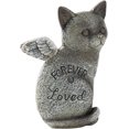 thumbnail image 1 of Pierre Tombale Commémorative pour Animaux, Cadeaux Commémoratifs pour Chat Chien, Ornement en Résine Chat Chiot Ange pour Perte de Chien, Statue Commémorative pour Maison Jardin Intérieur Patio Cadeau Réconfortant pour Propriétaires d'Animaux en Deuil Gris, 1 of 8