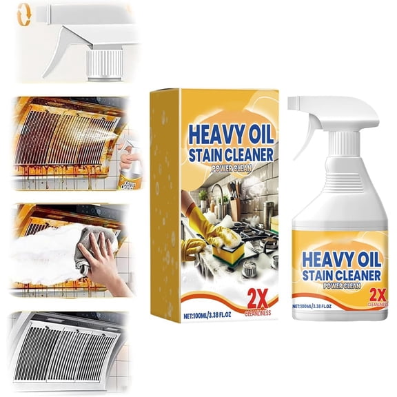 Kitchen Degreaser Spray, Multi-Surface Grease Cleaner for Stovetop Countertop Oven, 1pc