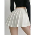 thumbnail image 4 of Zoki Sexy Women Pleated Skirts High Waist Summer Vintage Mini Skirts Korean Tennis Student White Designed Dance Skirt, 4 of 10
