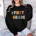 thumbnail image 5 of Zhanying Chandail en Molleton Noir pour Femmes Col Rond Chandail à Capuche Chemises Coupe Ample Manches Longues Tops d'Automne Pulls Basiques, 5 of 5