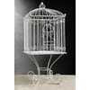 Richland Large Metal Vintage Bird Cage on Stand 21in