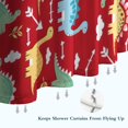thumbnail image 6 of Red Cartoon Dinosaurs Arrows Pattern Shower Curtain 36"x72" ,Bathroom Decorative Shower Curtains Set with 12 Hooks,Modern Waterproof Washable Shower Curtain, 6 of 6