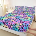 thumbnail image 3 of Feelyou Cheetah Leopard Print Twin Sheet Sets, Modern Fashion Style Bedding, 3-Piece, 3 of 7