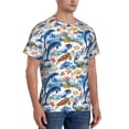 thumbnail image 2 of Bixox Men's Marine Animals Printed Short Sleeve Skinny Athletic T-Shirt, 2 of 6