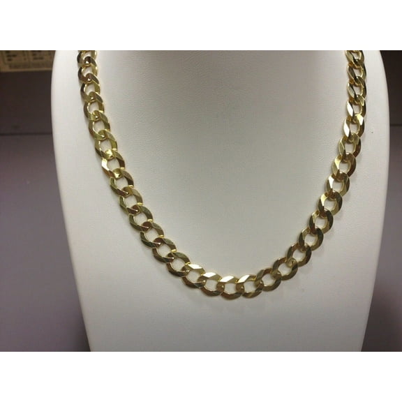 14K Gold 7mm Comfort Curb Chain
