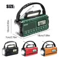 thumbnail image 3 of Radio d'Urgence avec Manivelle Petite Radio Portable FM Dynamo Manivelle Lampe de Poche Manuelle Radio à Manivelle Rechargeable pour Téléphones Mobiles, 3 of 9