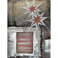 thumbnail image 2 of Peters, Kristel 15x18 White Modern Wood Framed Museum Art Print Titled - Star I, 2 of 4