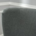 thumbnail image 4 of Lorenzo Charcoal Fabric Hi-Back Studded Chair, 4 of 6