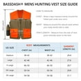 thumbnail image 3 of BASSDASH Unisex Upland Game Field Water-Resistant Bird Hunting Vest with Multi Pockets Brown/Orange Men Women FV11, 3 of 7