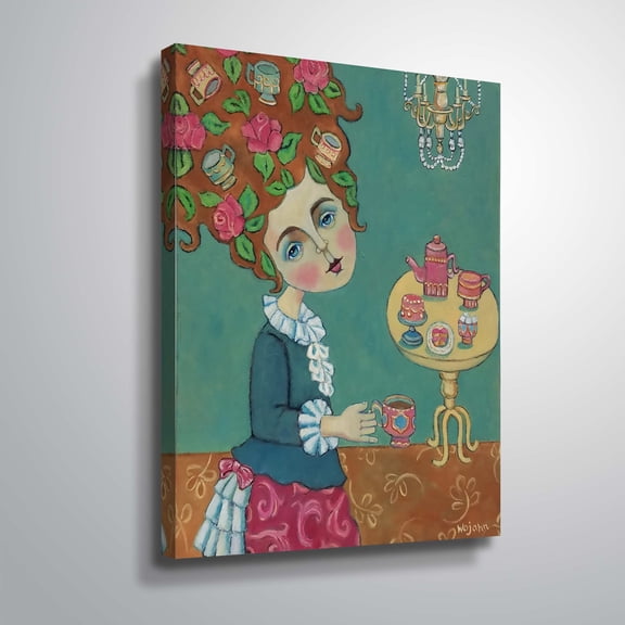 ArtWall Tea For Marie; Antoinette that is, Gallery Wrapped Canvas by Holly Wojahn