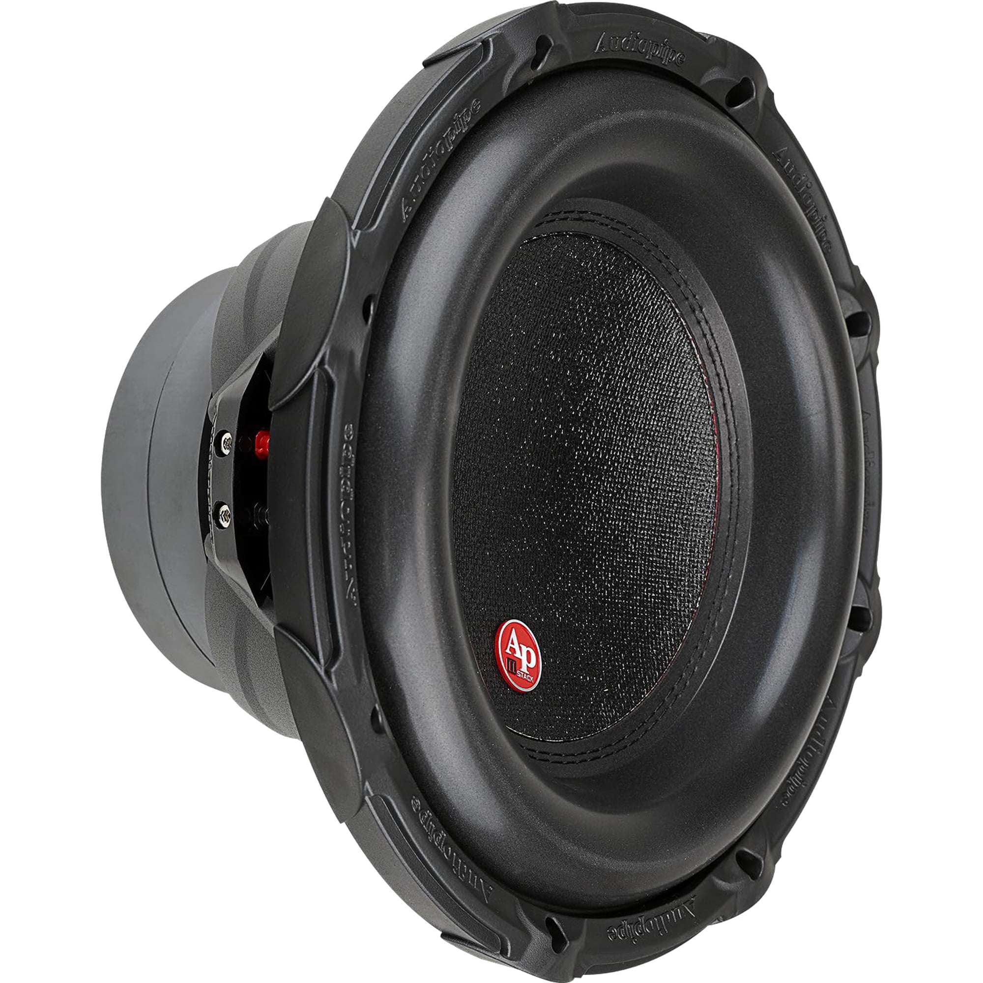 Audiopipe 12" Quad Stack Composite Cone Subwoofer (TXX-BDC-II-12), Superior Performance, 1500W, 2 Magnets, BASV Voice Coil, Aluminum Basket, Multi-Connect, Non-Press Paper Cone, 2 x 4 Ohms