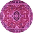 thumbnail image 1 of Ahgly Company Indoor Round Persian Pink Traditional Area Rugs, 6' Round, 1 of 4