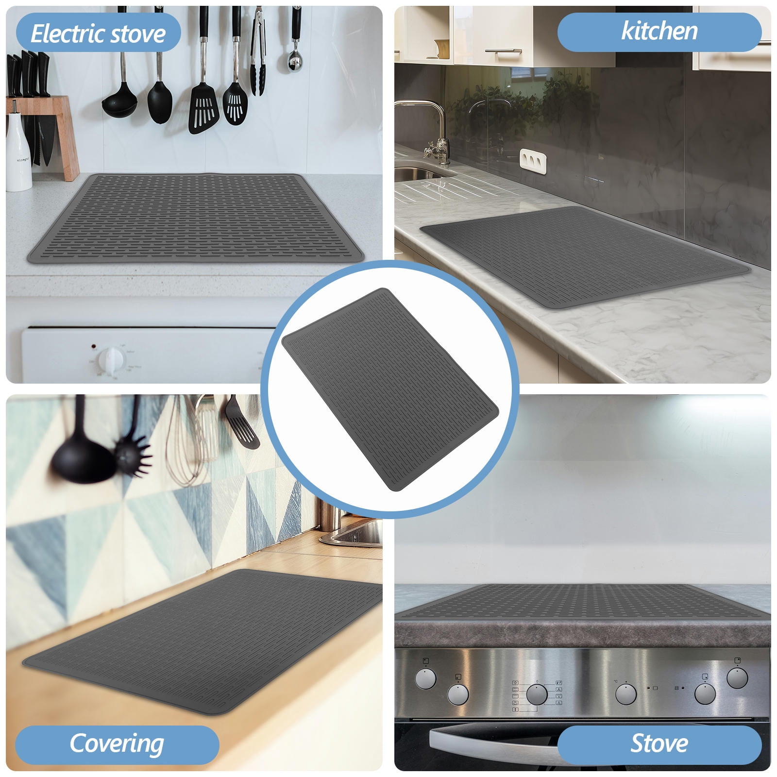 HEMOTON Kitchen Supplies Wear-resistant Pad Cook Protective Dark Grey