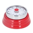 thumbnail image 1 of BuyWeek Minuterie de Cuisine, Minuterie Mécanique en Acier Inoxydable Montage Mural Minuterie Magnétique 60 Minutes Rappel de Minuterie de Cuisine Minuterie de Cuisine Classique (Rouge), 1 of 14