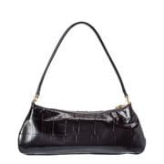 Chloé Logo 99 Patent Shoulder Bag, Black