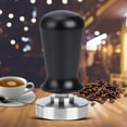 thumbnail image 1 of 51mm Flat Base Stainless Steel Spring Coffee Tamper Powder Tamping Tool for Home Coffee Shop, 1 of 1