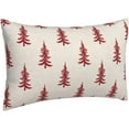 thumbnail image 2 of Christmas Pillow Covers 12x20 Set of 2, White Red Chirstmas Tree Decorations Throw Pillow Covers Outdoor Winter Holiday Farmhouse Xmas Cushion Case Linen Square for Home Couch Sofa, 2 of 6