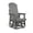 360°Deep Gray, variant on Innovaze Poly Lumber 360°Swivel Patio Glider Chair, HIPS All-Weather Resistant for Outdoor, Poly Lumber Porch Swivel Chair, Navy Blue