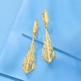 thumbnail image 5 of Ross-Simons Italian 14kt Yellow Gold Filigree Triangle Drop Earrings, Women's, Adult, 5 of 6