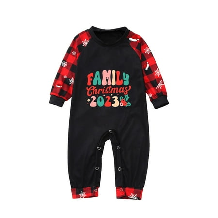 

Hantrom Christmas Pajamas for Family Clearance Sale Pajamas for Women Set Dad Fashion Classic Family Christmas Pajamas Set Christmas Pajamas for Kids Red 3M