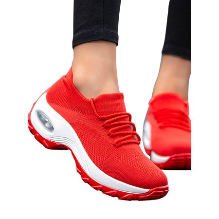 Dymade Dymade Women S Lace Up Mesh Walking Shoes Women Fashion