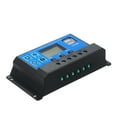 thumbnail image 1 of Graflsoa 12V/24V Auto Solar Charge Controller with Dual USB Outputs, 5V 2.5A, ABS Material, Blue & Black Design, Adjustable Voltage Settings, Compact Size, 1 of 6
